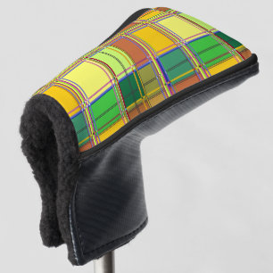 Couvre-club De Golf Tissu coloré des Caraïbes Madras Tartan