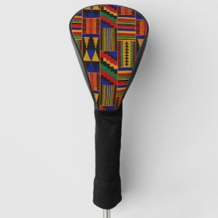 Couvre-club De Golf Tissu Kente de style africain