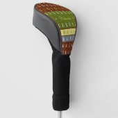 Couvre-club De Golf tons froids rayés monogramme  (Incliné)