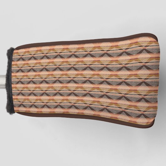 Couvre-club De Golf Tons Terre Beige Brown Style Tissu Boue (Devant)