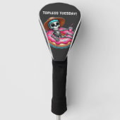 COUVRE-CLUB DE GOLF TOPLESS MARDI SKELETON (Devant)