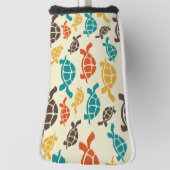 Couvre-club De Golf Tortue multicolore (Tourné à 90°)