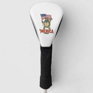 Couvre-club De Golf Tortue Patriotique ‘Merica Vintage Vector
