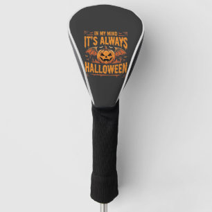 Couvre-club De Golf Toujours citrouille de chauve-souris de Halloween