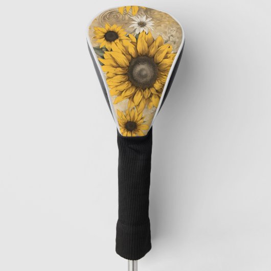Couvre-club De Golf Tournesol (Devant)