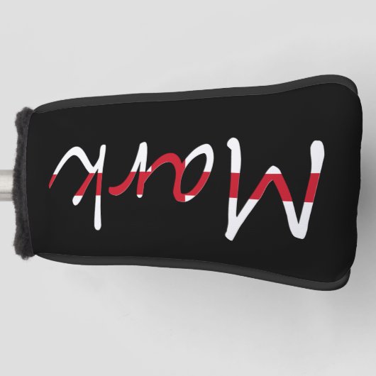 Couvre-club De Golf Tout nom superposé sur le drapeau anglais pccnt (Devant)