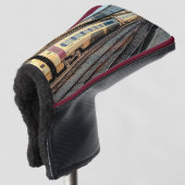 Couvre-club De Golf Train marron et beige (Devant 3/4)