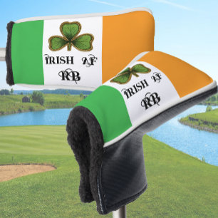 Couvre-club De Golf Trèfle irlandais vintage vert St Patrick AF Jour d