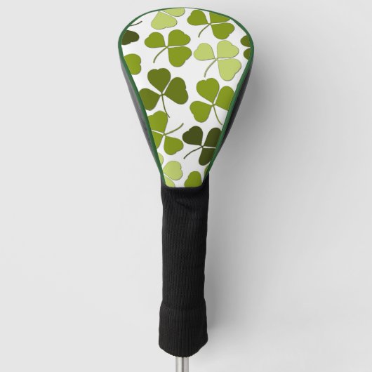 Couvre-club De Golf Trèfle vert dans une variété de nuances (Devant)