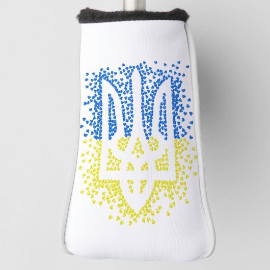 Couvre-club De Golf Trident de l'emblème ukrainien tryzub dispersant l (Tourné à 90°)