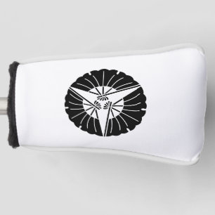 Couvre-club De Golf Trois feuilles de ginkgo en forme de ventilateur