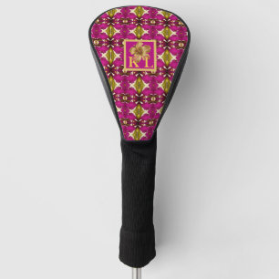 Couvre-club De Golf Tropical Bohème Hawaïen Monogrammé