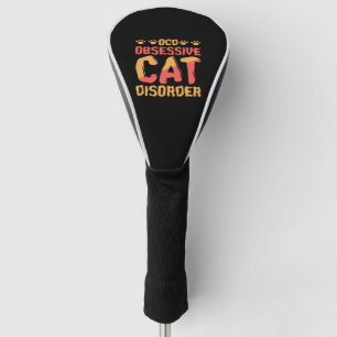 Couvre-club De Golf Trouble de chat Obessif