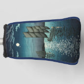 Couvre-club De Golf Tsuchiya Koitsu - Bateaux à Shinagawa, Nuit (Devant)