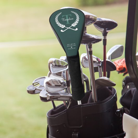Couvre-club De Golf Tu Es Mon Trou En Un | Monogramme