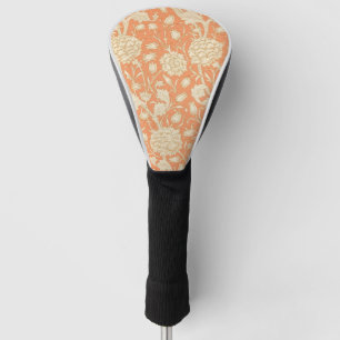 Couvre-club De Golf Tulipe sauvage de William Morris, motif floral vin