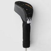 Couvre-club De Golf Tuxedo Cat surpris par la libellule (Incliné)