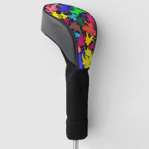 Couvre-club De Golf Twirl coloré Abstrait /