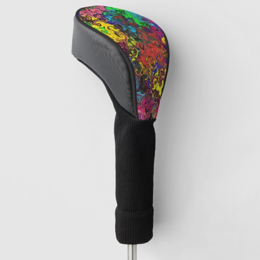 Couvre-club De Golf Twirlers colorés Abstraits / (Incliné)