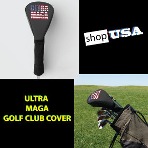Couvre-club De Golf Ultra MAGA Trump Supporter ⛳ Great USA