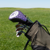 Couvre-club De Golf ultraviolet | Golf | monogramme personnalisé DOT (In Situ)