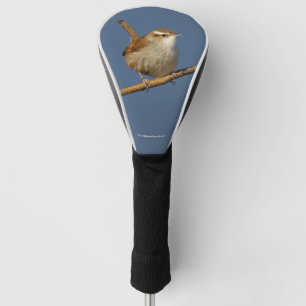 Couvre-club De Golf Un curieux Wren de Bewick's Wren dans l'arbre