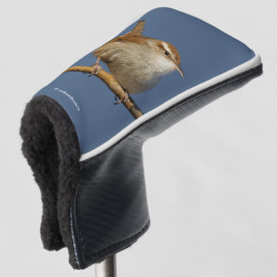 Couvre-club De Golf Un curieux Wren de Bewick's Wren dans l'arbre