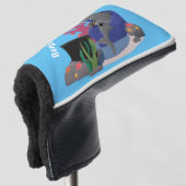 Couvre-club De Golf Un requin drôle en regardant la bande dessinée de  (Devant 3/4)