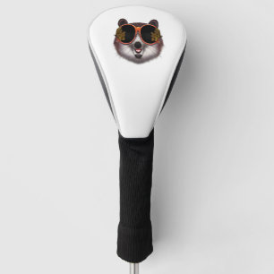 Couvre-club De Golf Un Tanuki Cool Aux Lunettes De Soleil Ornées