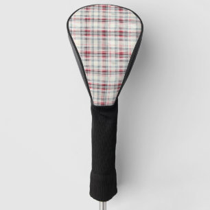 Couvre-club De Golf Un Tartan de Noël Floral Design Series #24