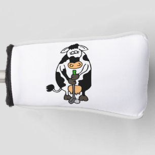 Couvre-club De Golf Une vache qui joue au golf