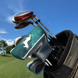 Couvre-club De Golf Unicorne turquoise Couverture personnalisée de la