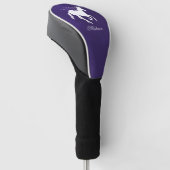 Couvre-club De Golf Unicorne violet couverture personnalisée de la têt (Incliné)