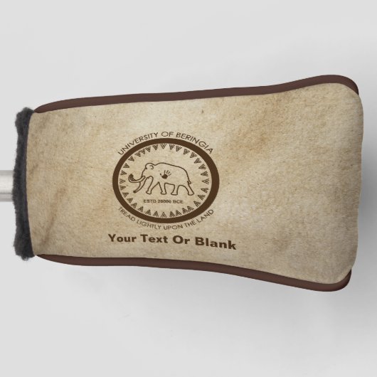 Couvre-club De Golf Université de Beringia Wooly Mammoth Seal (Devant)