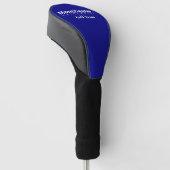 Couvre-club De Golf University Golf Team Navy Golf Driver Head Cover (Incliné)