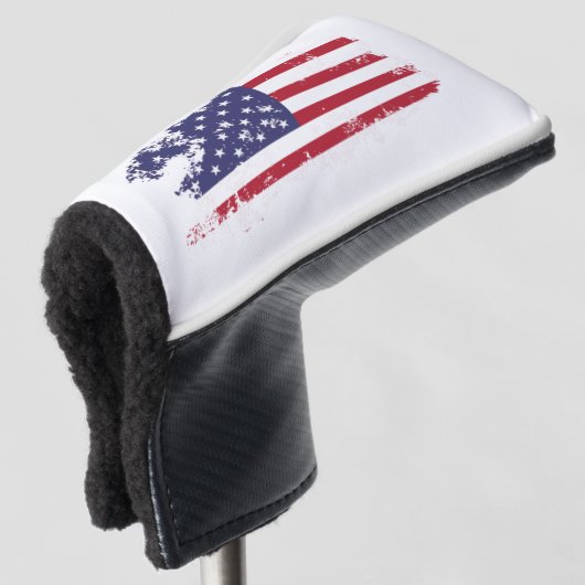 Couvre-club De Golf * USA AP16 Golf Patriotic Grunge Drapeau Housse (Devant 3/4)