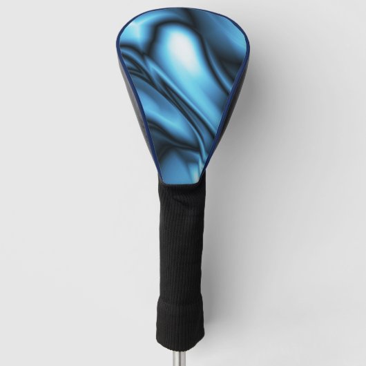 Couvre-club De Golf Vague de soie bleue (Devant)