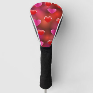Couvre-club De Golf Valentine Hearts