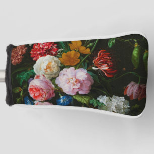 Couvre-club De Golf Vase de verre avec des fleurs