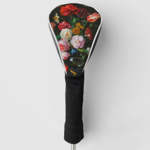 Couvre-club De Golf Vase de verre avec des fleurs