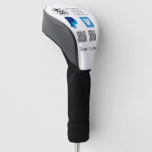 Couvre-club De Golf Venmo paypal scan pour payer ajouter q r code logo (Incliné)
