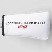 Couvre-club De Golf VENTE ! Couvercle de la tête de navette - Découpe  (Devant)