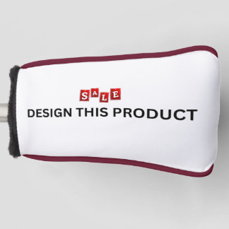 Couvre-club De Golf VENTE ! Couvercle de tête à mât de golf - Burgundy