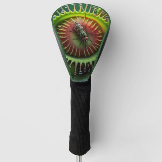 Couvre-club De Golf Venus Flytrap Floral Whimsical Fun (Devant)