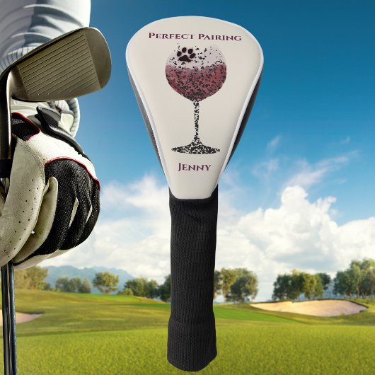 Couvre-club De Golf Verre et pattes de vin parfaits appariement