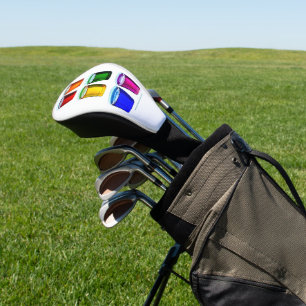 Couvre-club De Golf Verres à shot de SlipperyJoe's six tasses disposée