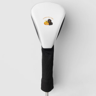 Couvre-club De Golf Vibes de Spice de Citrouille, Halloween, chat noir