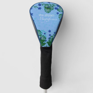 Couvre-club De Golf Vibes tropicales bleu vert