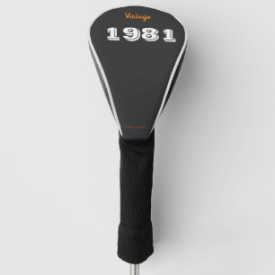 Couvre-club De Golf Vintage 1981 45e anniversaire Golf Head Cover - Re