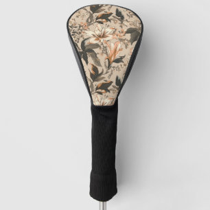 Couvre-club De Golf Vintage Floral Patal Golf Head Cover